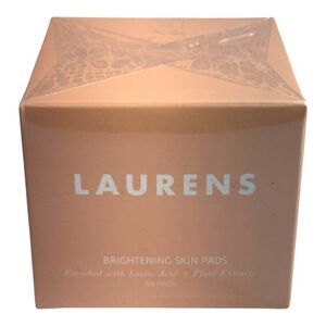 Laurens Brightening Skin Pads Lactic Acid Plant Extracts NIB 50 Pads MSRP $38